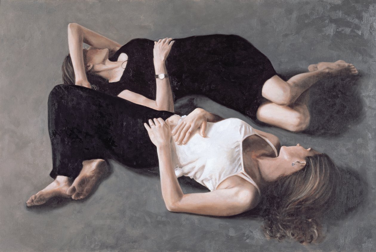 Irmãs (óleo sobre tela) de John Worthington