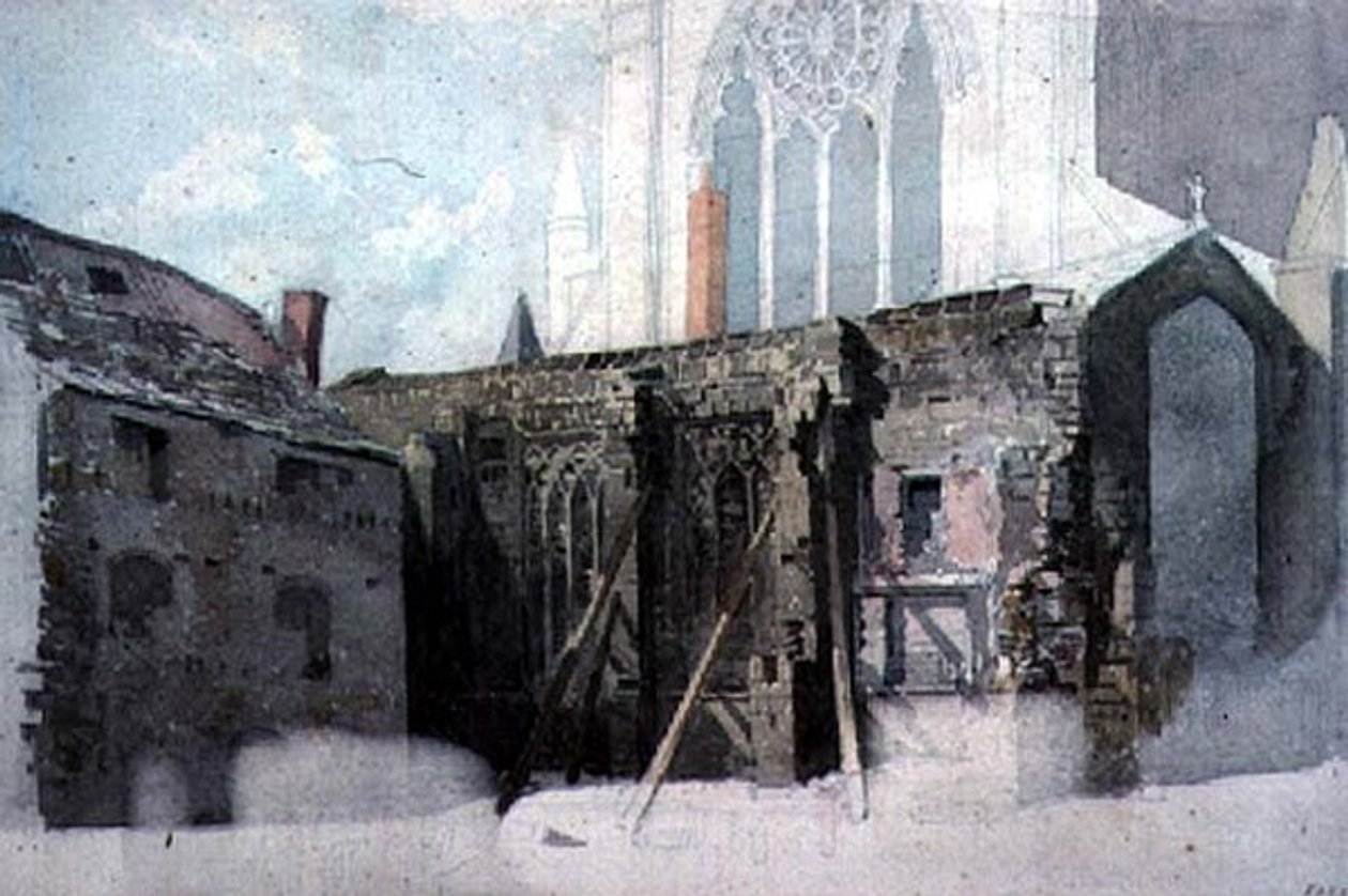 Um esboço arquitetônico de John Wykeham Archer