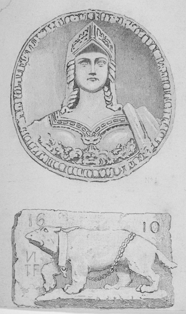 Artefacts, City of London, 1851 de John Wykeham Archer