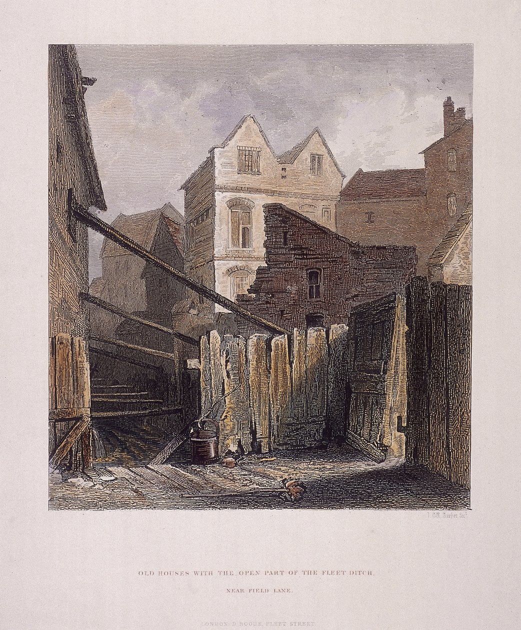 Fleet River, Londres, 1851 de John Wykeham Archer