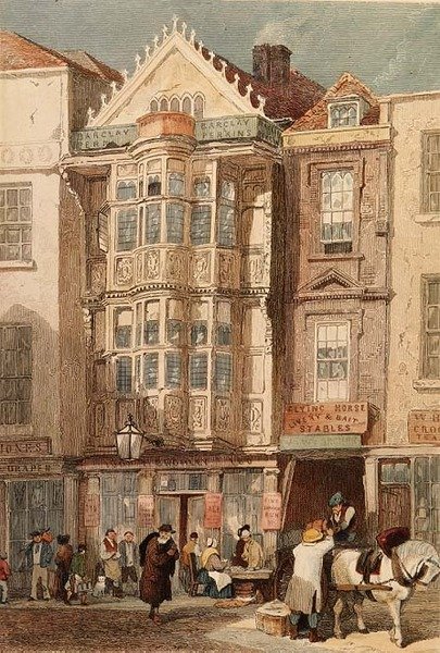 Casa de Sir Paul Pindar, Bishopsgate (gravura em aço) de John Wykeham Archer