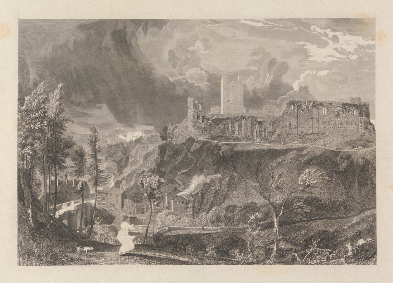 Castelo e Cidade de Richmond de John Wykeham Archer