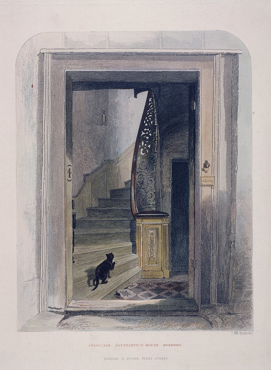 Southampton House, Chancery Lane, Londres, 1851 de John Wykeham Archer