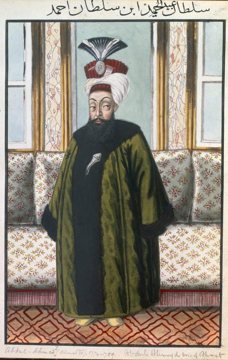 Abdul Hamid I (1725-1789) Sultão 1774-89, de &39;Uma série de retratos dos imperadores da Turquia&39;, 1808 de John Young