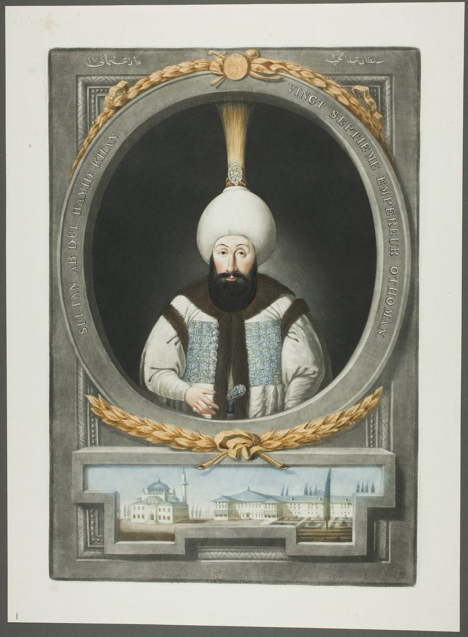 Abdul Hamid Khan, de Retratos dos Imperadores da Turquia de John Young