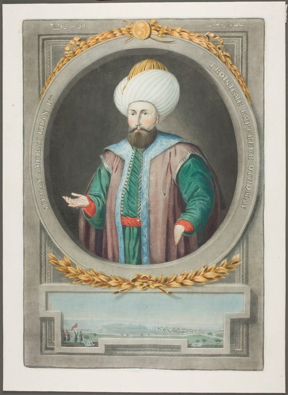Amurat Kahn I, de Retratos dos Imperadores da Turquia de John Young