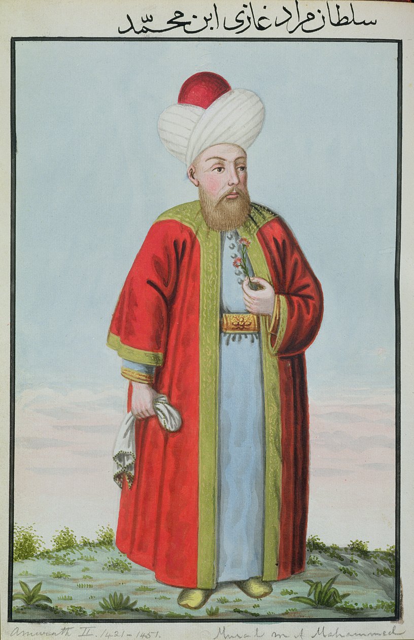 Amurath (Murad) II (1404-51) Sultão 1421-51, da série «Uma série de retratos dos imperadores da Turquia» de John Young