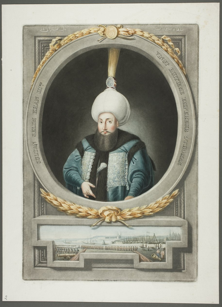 Selim Kahn III, de Retratos dos Imperadores da Turquia de John Young