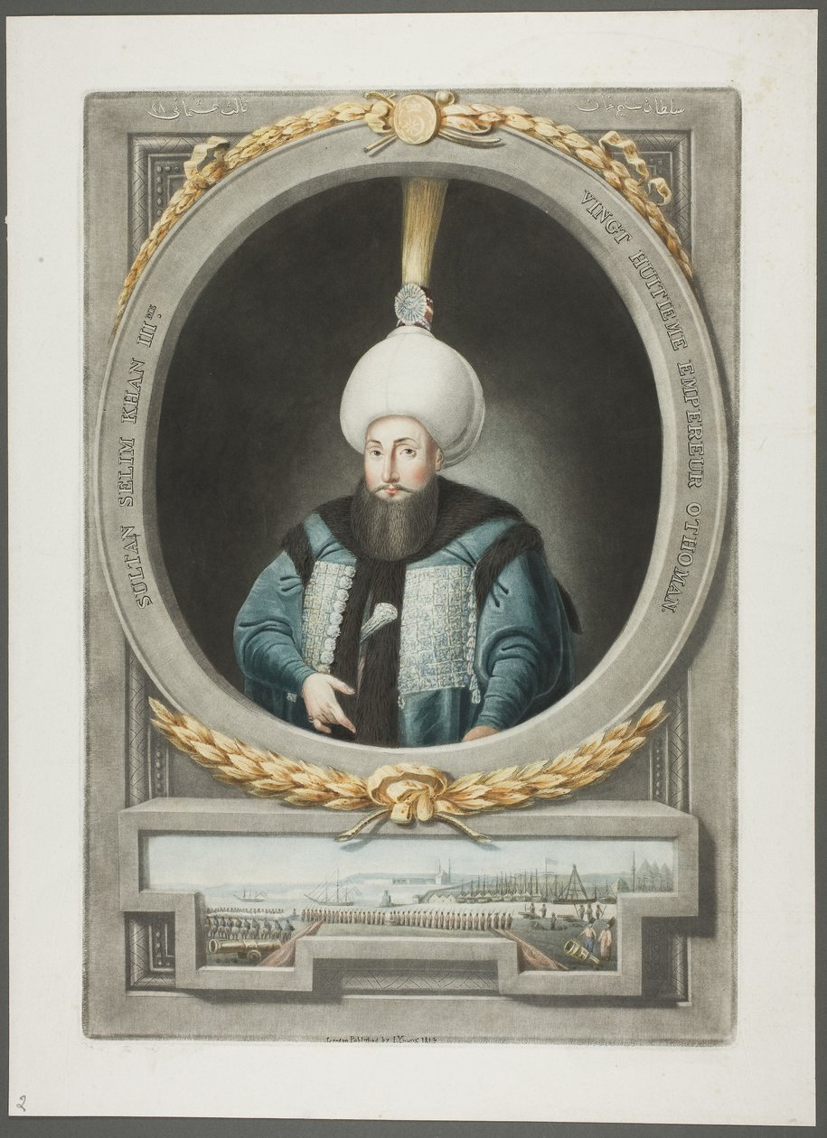 Selim Kahn III, de Retratos dos Imperadores da Turquia de John Young