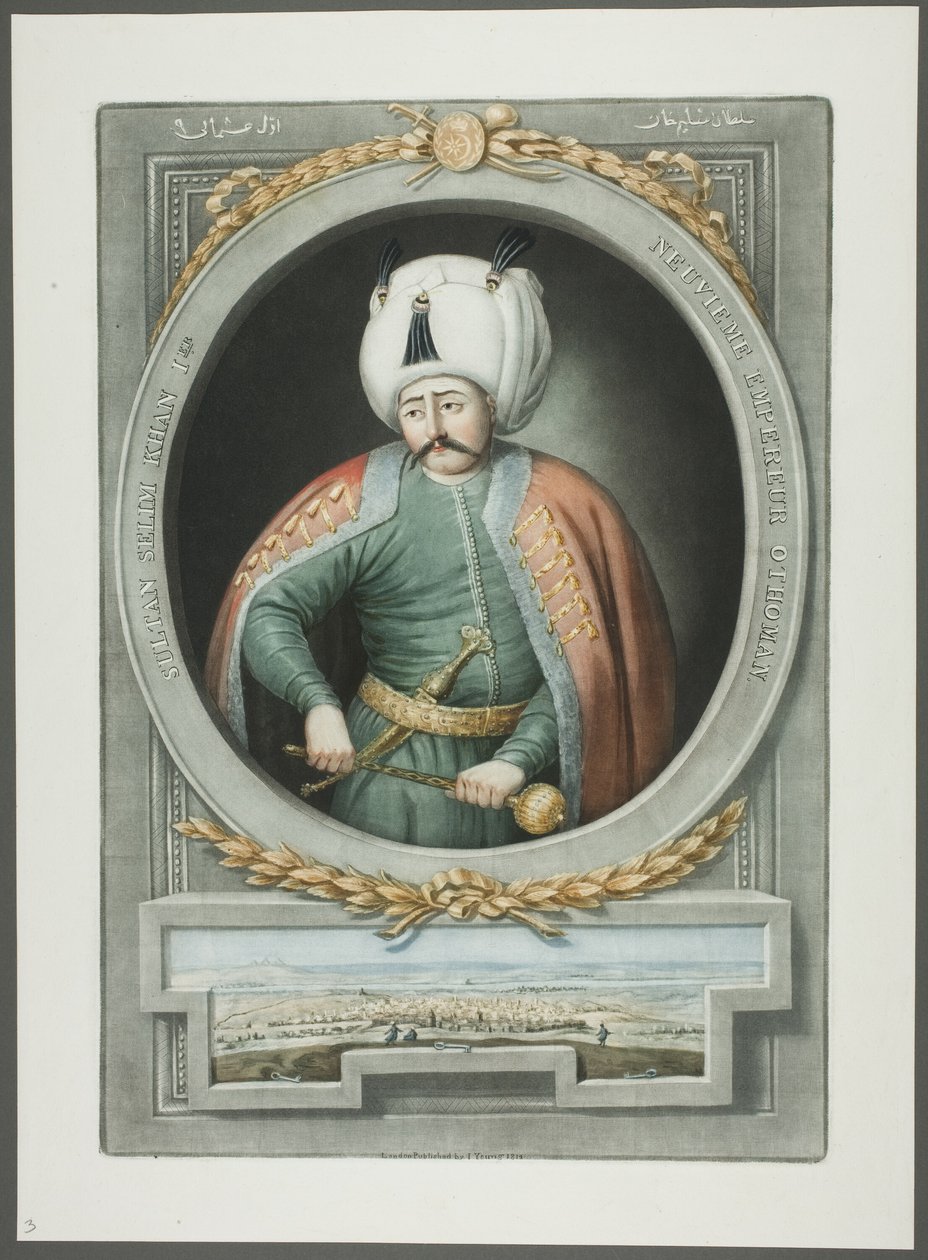 Selim Kahn I, de Retratos dos Imperadores da Turquia de John Young