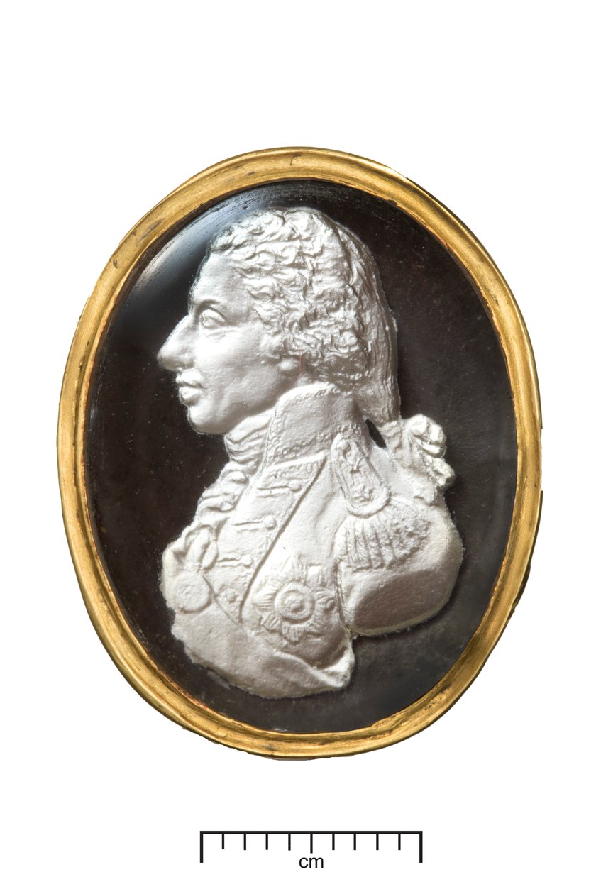 Almirante Lord Nelson Anel de Ouro, c.1820 (ouro e sulfeto) de John after De Vaere