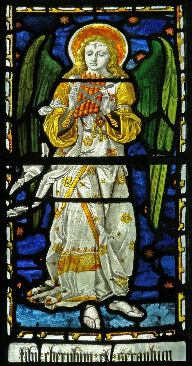 Anjo musical, 1870 (vitral) de John and Grylls Burlison