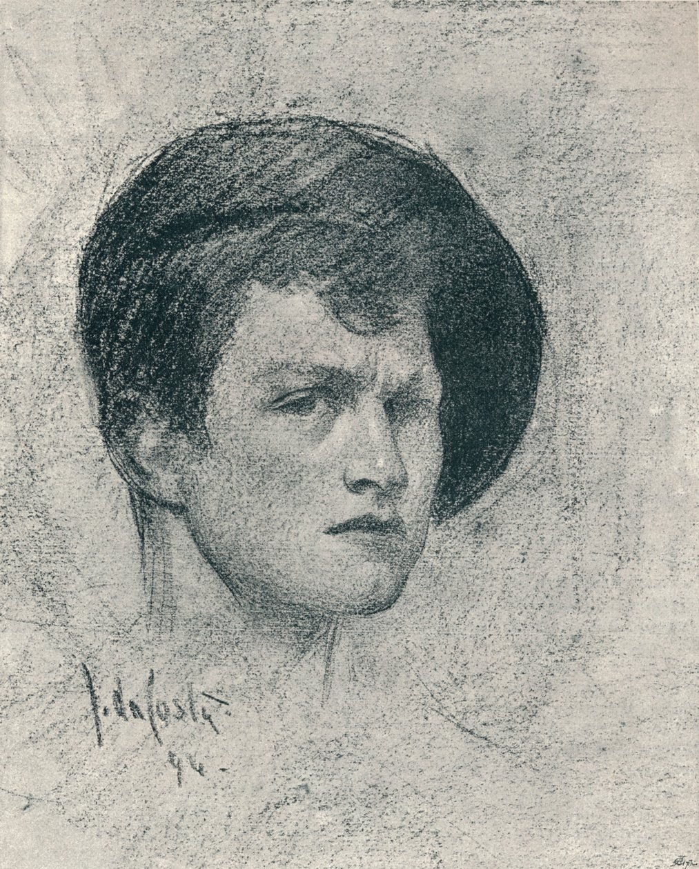 Um auto-retrato de John da Costa, c1895 de John da Costa