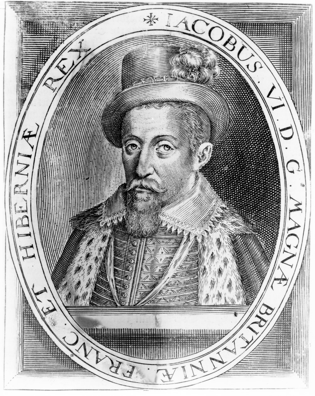 James VI da Escócia, publicado por H. Jacopsen, 1618 de John de Critz