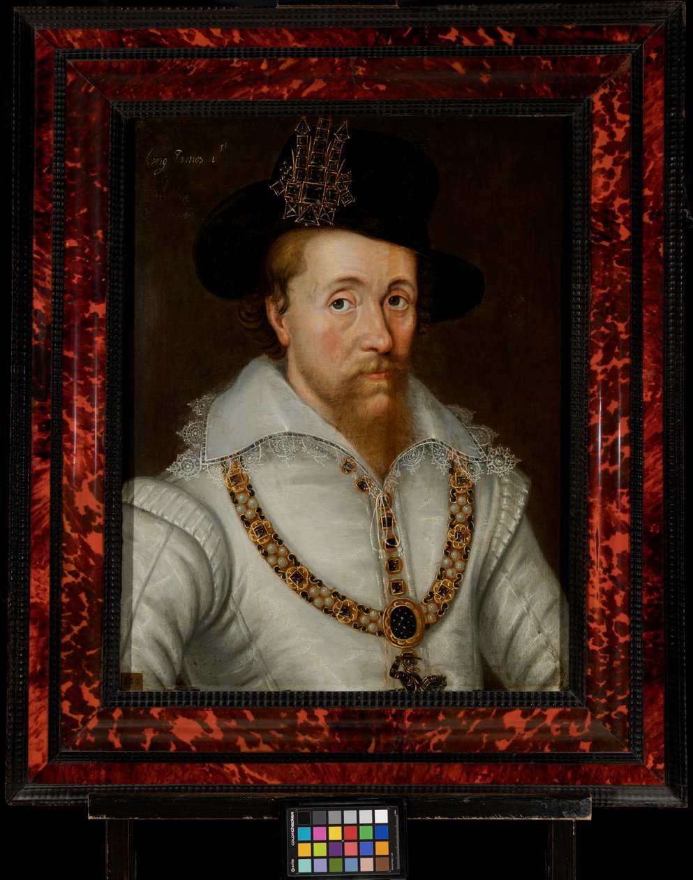 James I & VI (1556-1625) de John de the Elder (studio of) Critz