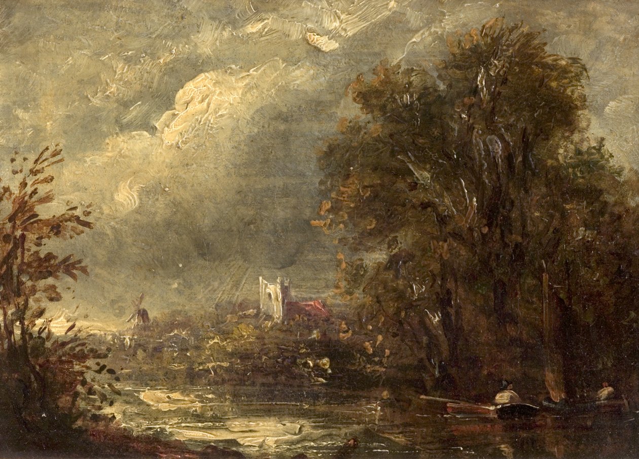 No Stour, século 19 de John manner of Constable