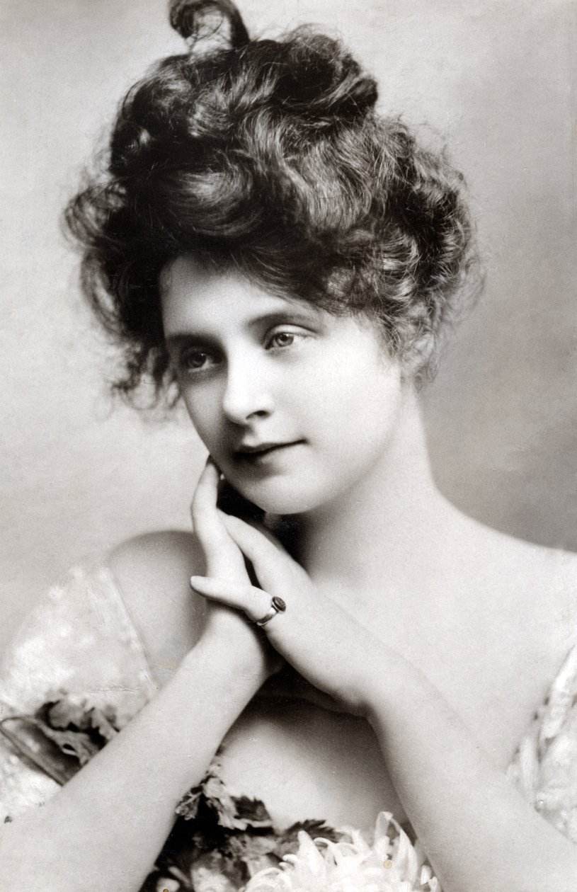 Billie Burke 1885-1970, atriz americana, 1908. de Johnston and Hoffman
