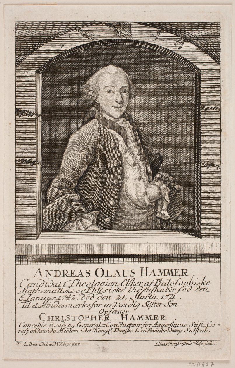 Dinamarquês:  Andreas Olaus Hammer de Jonas Haas