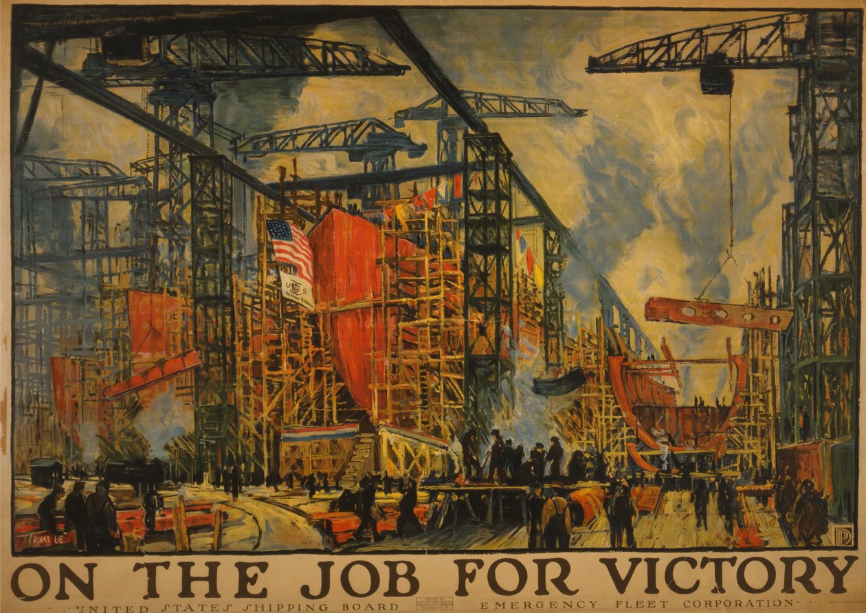 No trabalho pela vitória, 1918 de Jonas Lie