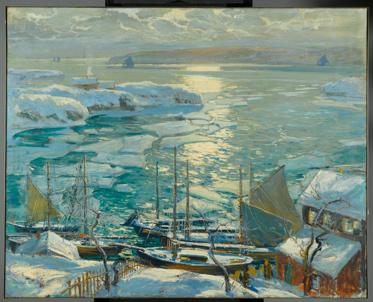 Os velhos navios chegam em casa novamente, 1920 de Jonas Lie