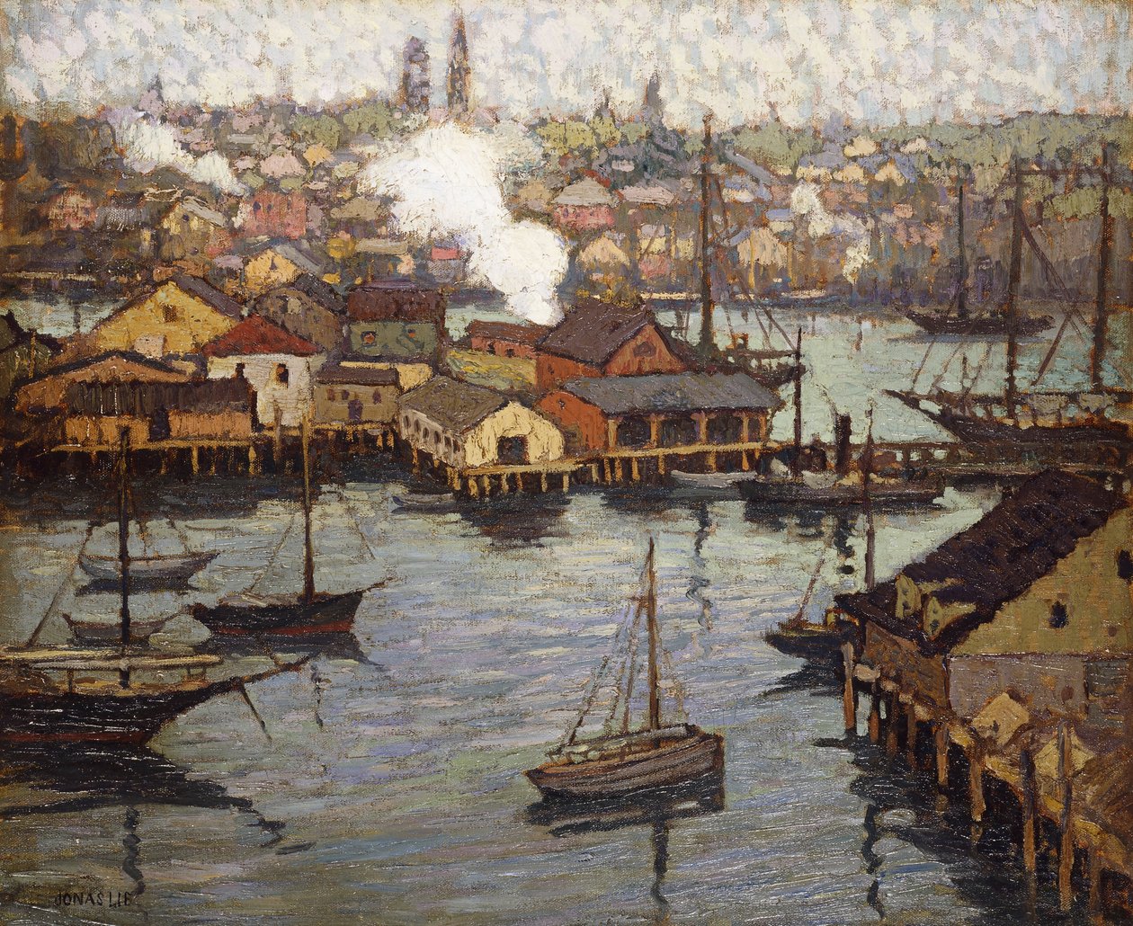 Vista de Banner Hill, East Gloucester de Jonas Lie