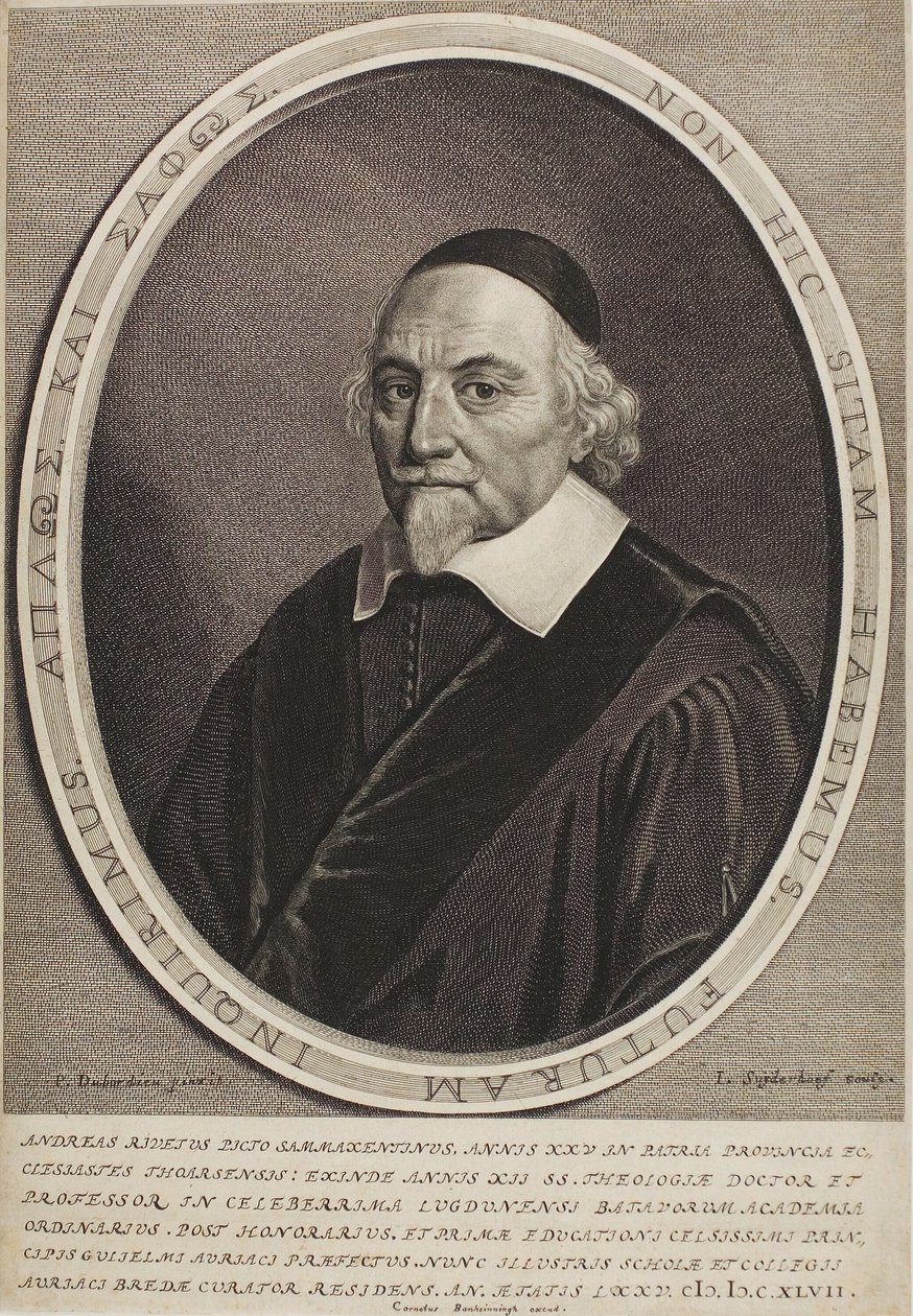 Retrato de André Rivet de Jonas Suyderhoef