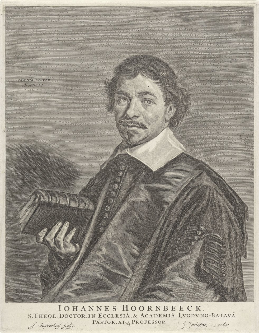 Retrato de Johannes Hoornbeeck de Jonas Suyderhoef