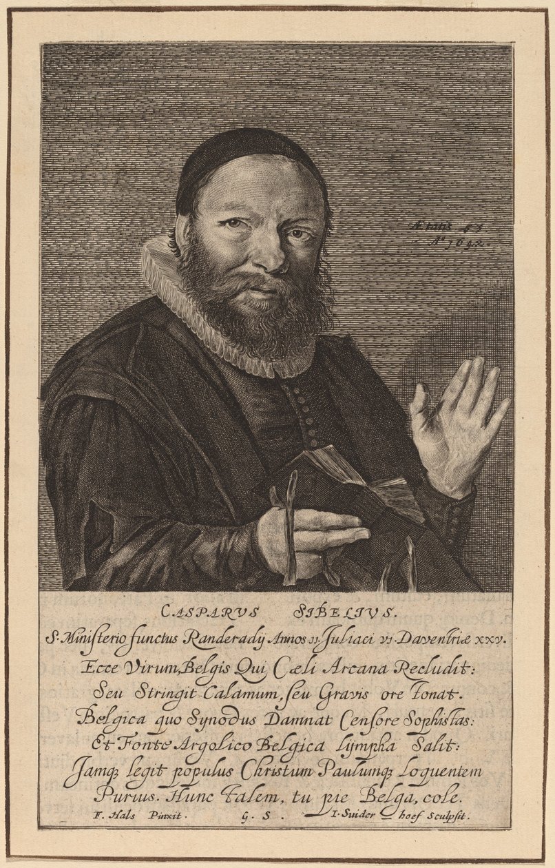 Gaspar Sibelius de Jonas Suyderhoff after Frans Hals