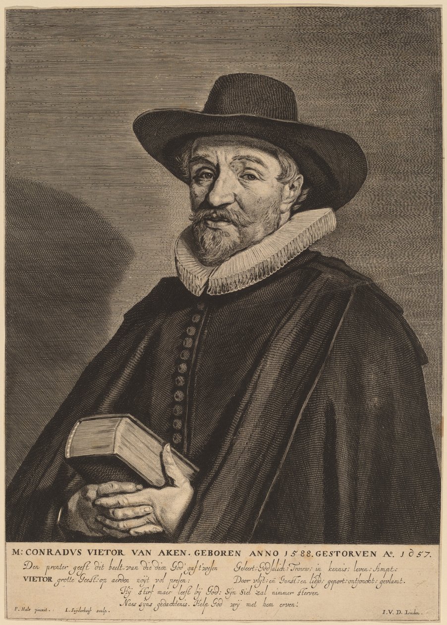 Conrado Vietor de Aachen de Jonas Suyderhoff after Frans Hals