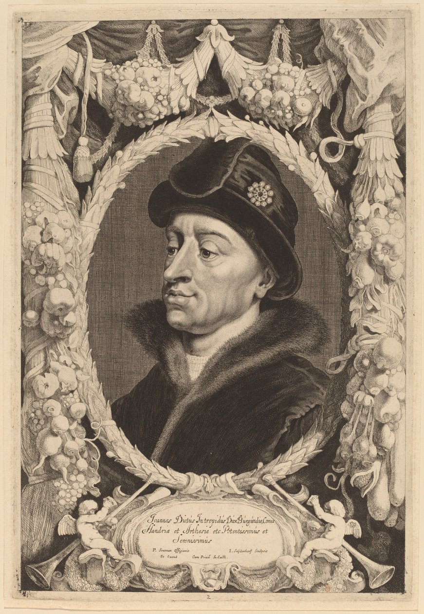 João, o Destemido, Duque da Borgonha de Jonas Suyderhoff after Pieter Claesz Soutman