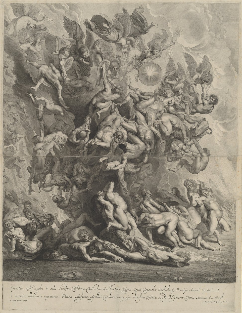 Queda dos Malditos de Jonas Suyderhoff, after Sir Peter Paul Rubens