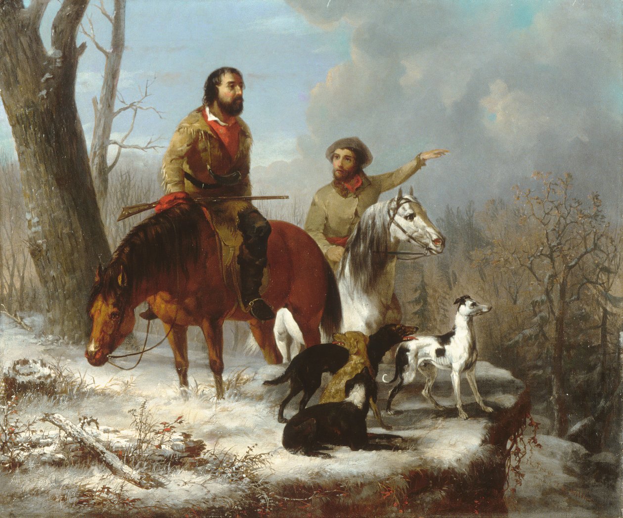 Caçadores, c. 1855 de Jonathan K. Trego