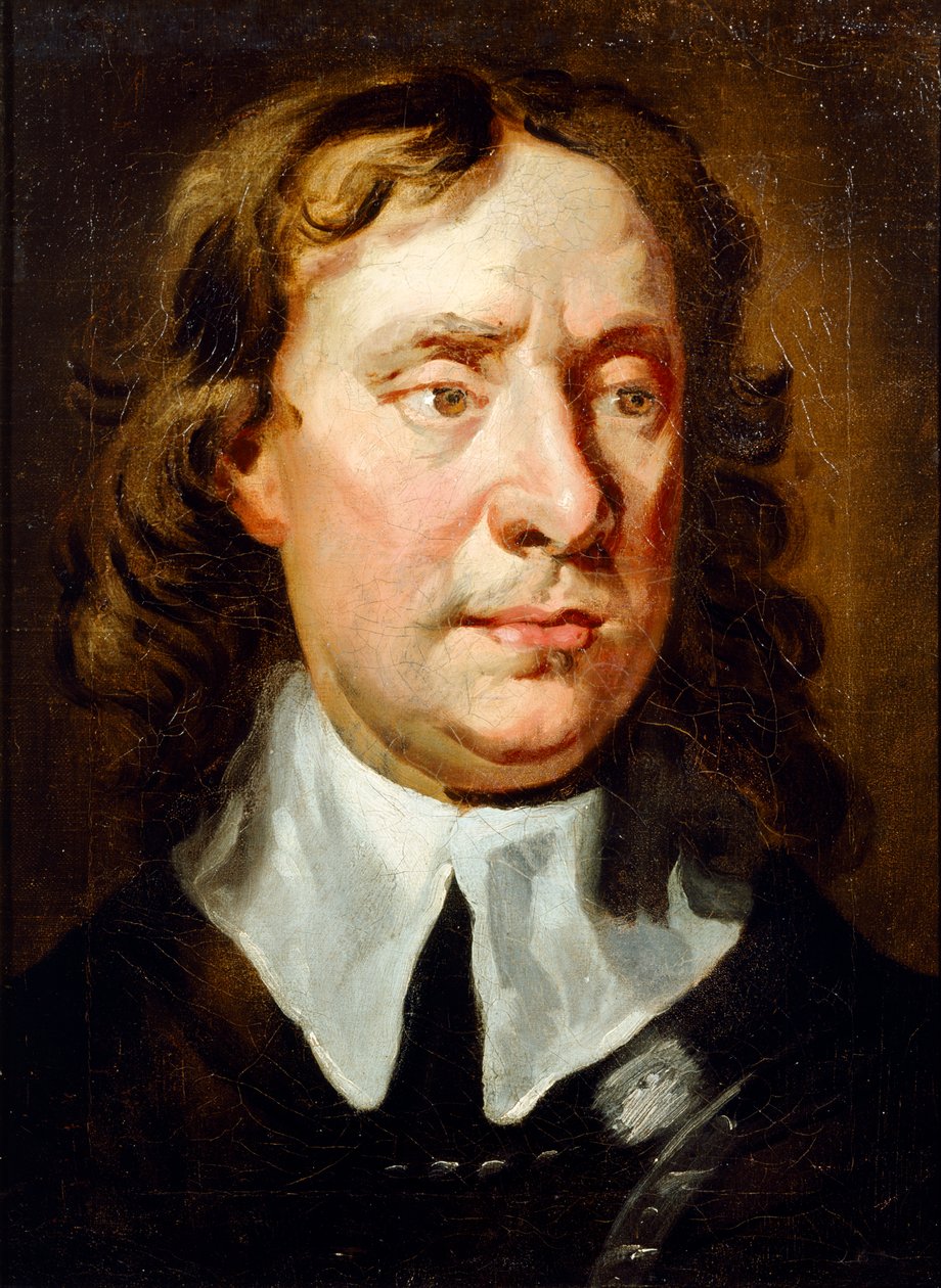 Retrato de Oliver Cromwell (óleo sobre tela) de Jonathan Richardson