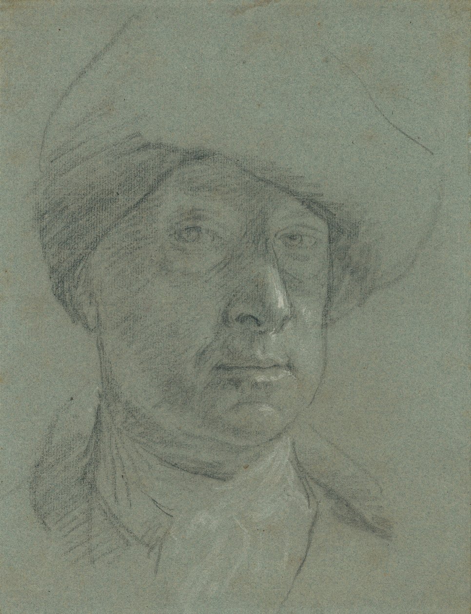 Autorretrato com um chapéu de pano de Jonathan Richardson the Elder