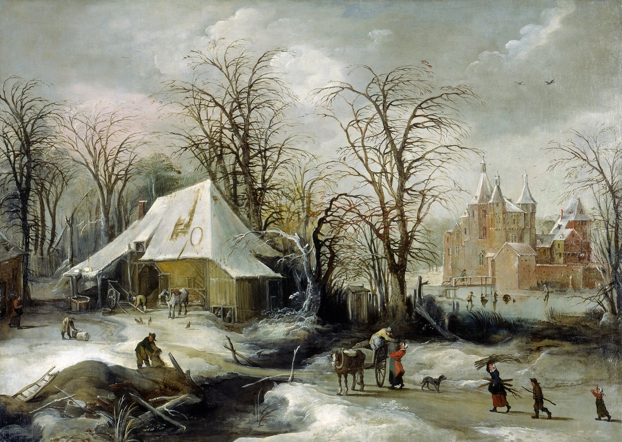 Paisagem de inverno de Joos or Josse de Momper