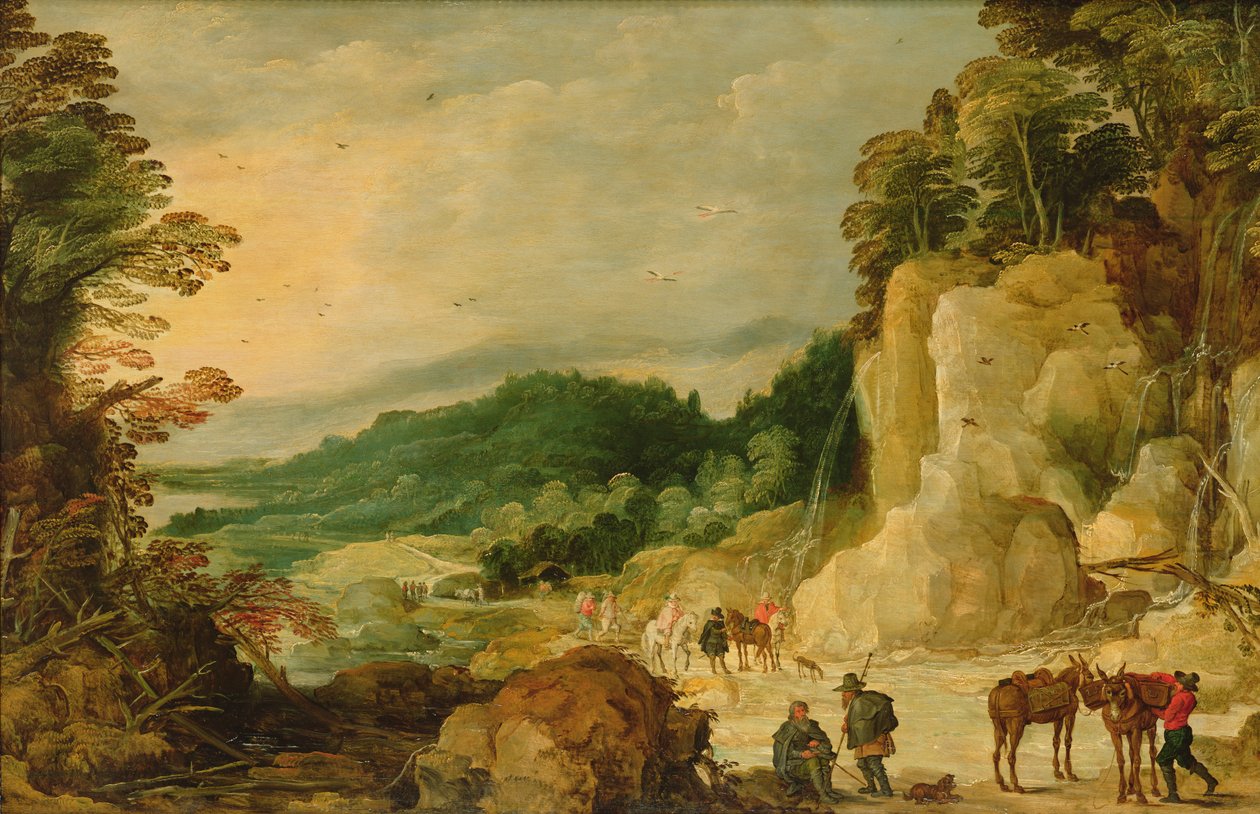 Paisagem montanhosa de Joos or Josse de Momper
