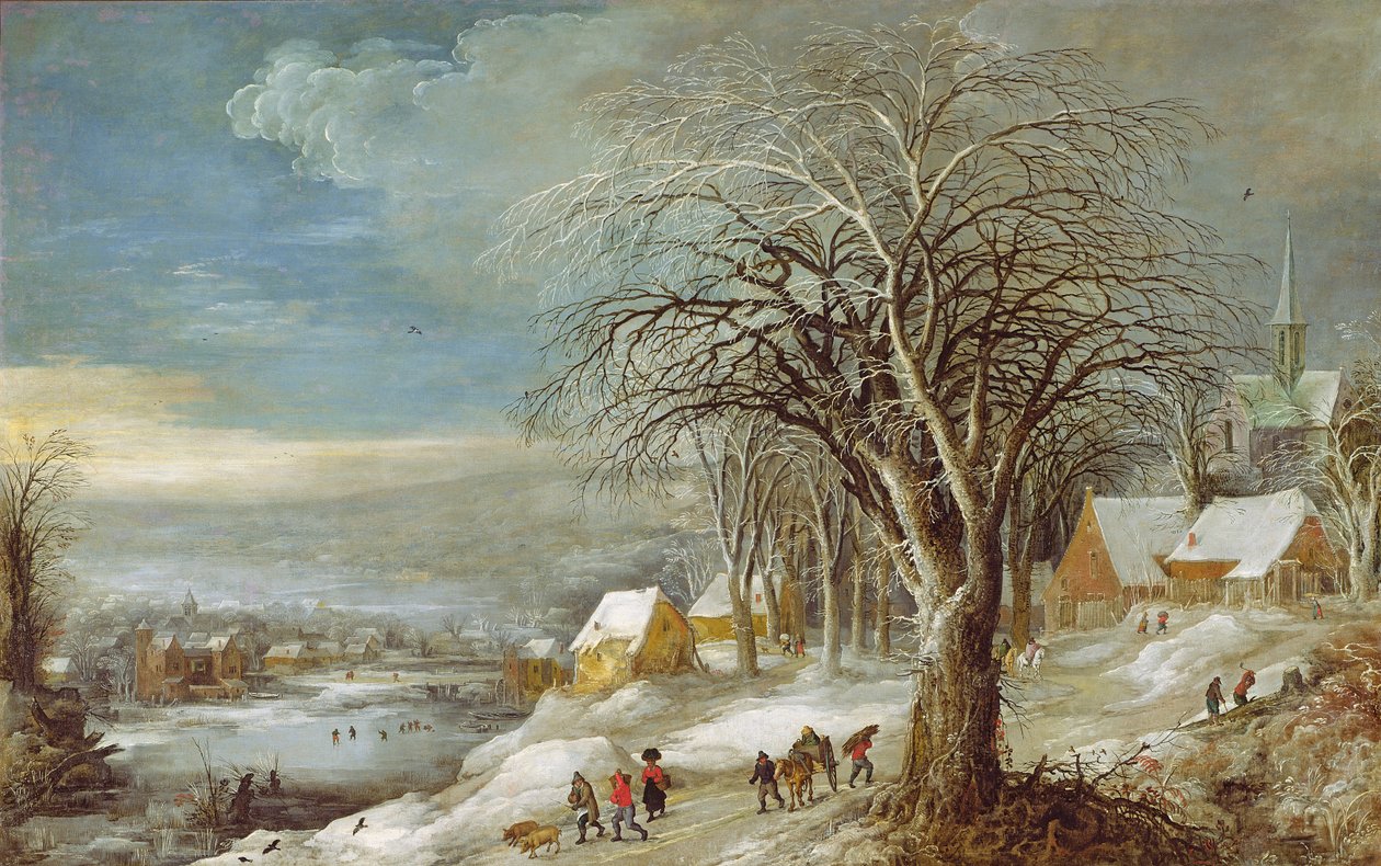 Paisagem de inverno de Joos or Josse de Momper