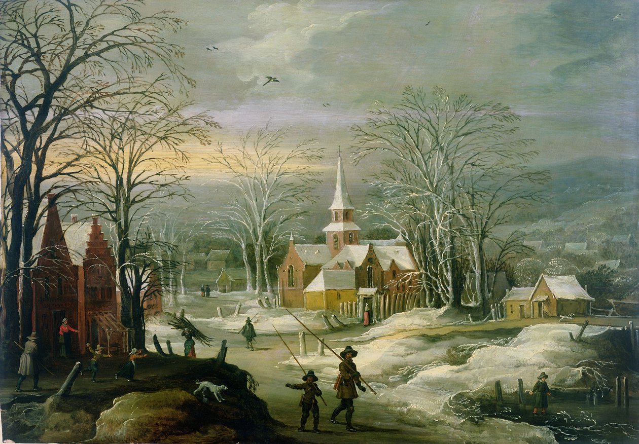 Paisagem de inverno de Joos or Josse de Momper