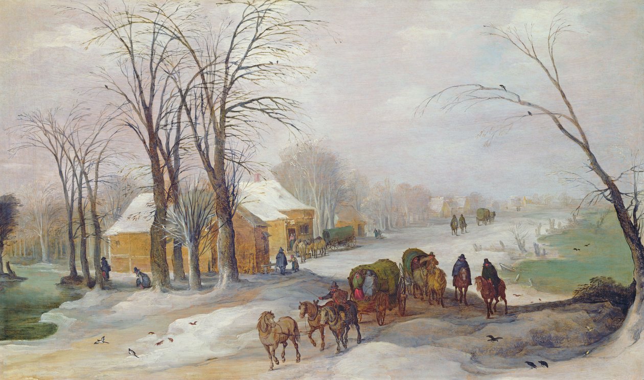 Paisagem de inverno de Joos or Josse de Momper