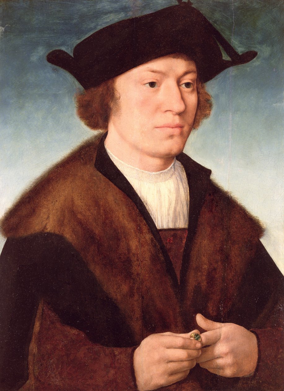 Retrato de um homem desconhecido, 1520 de Joos van Cleve