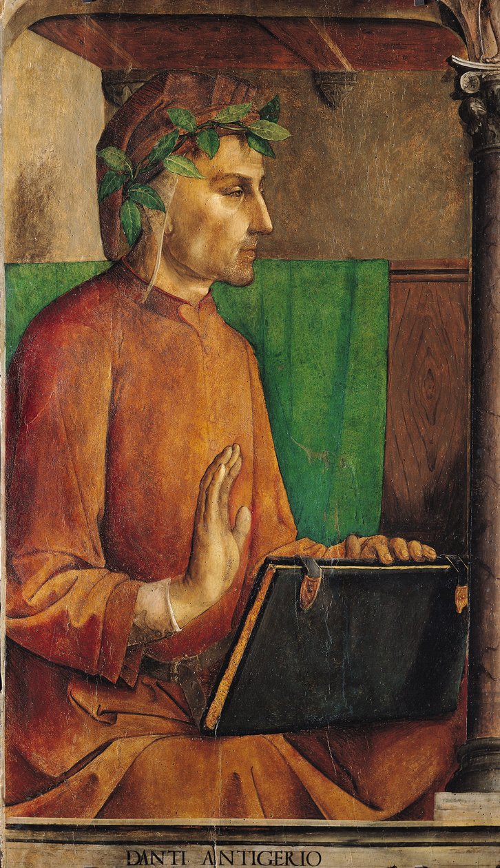 Retrato de Dante Alighieri (1265-1321), c.1475 de Joos van Gent