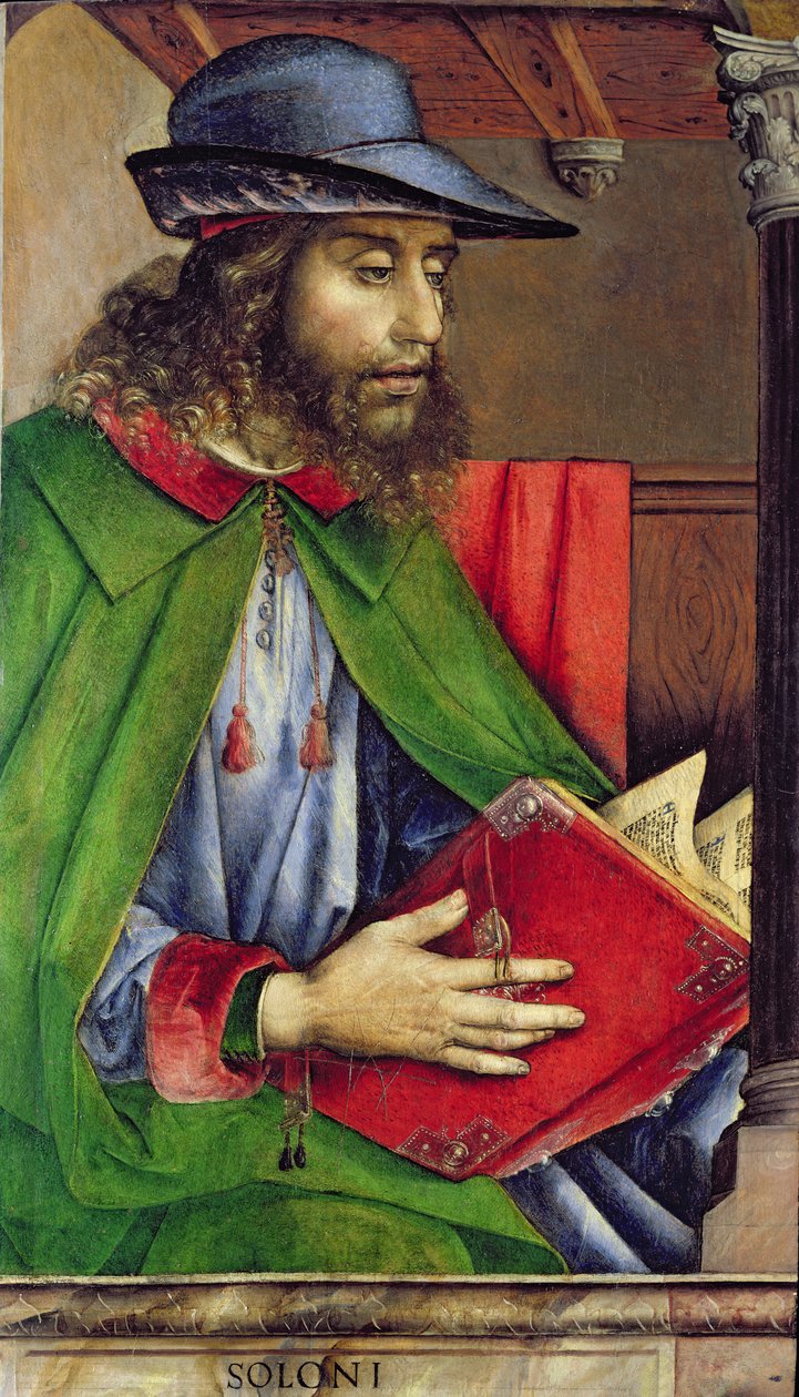 Retrato de Sólon (640-558 aC) c.1475 de Joos van Gent