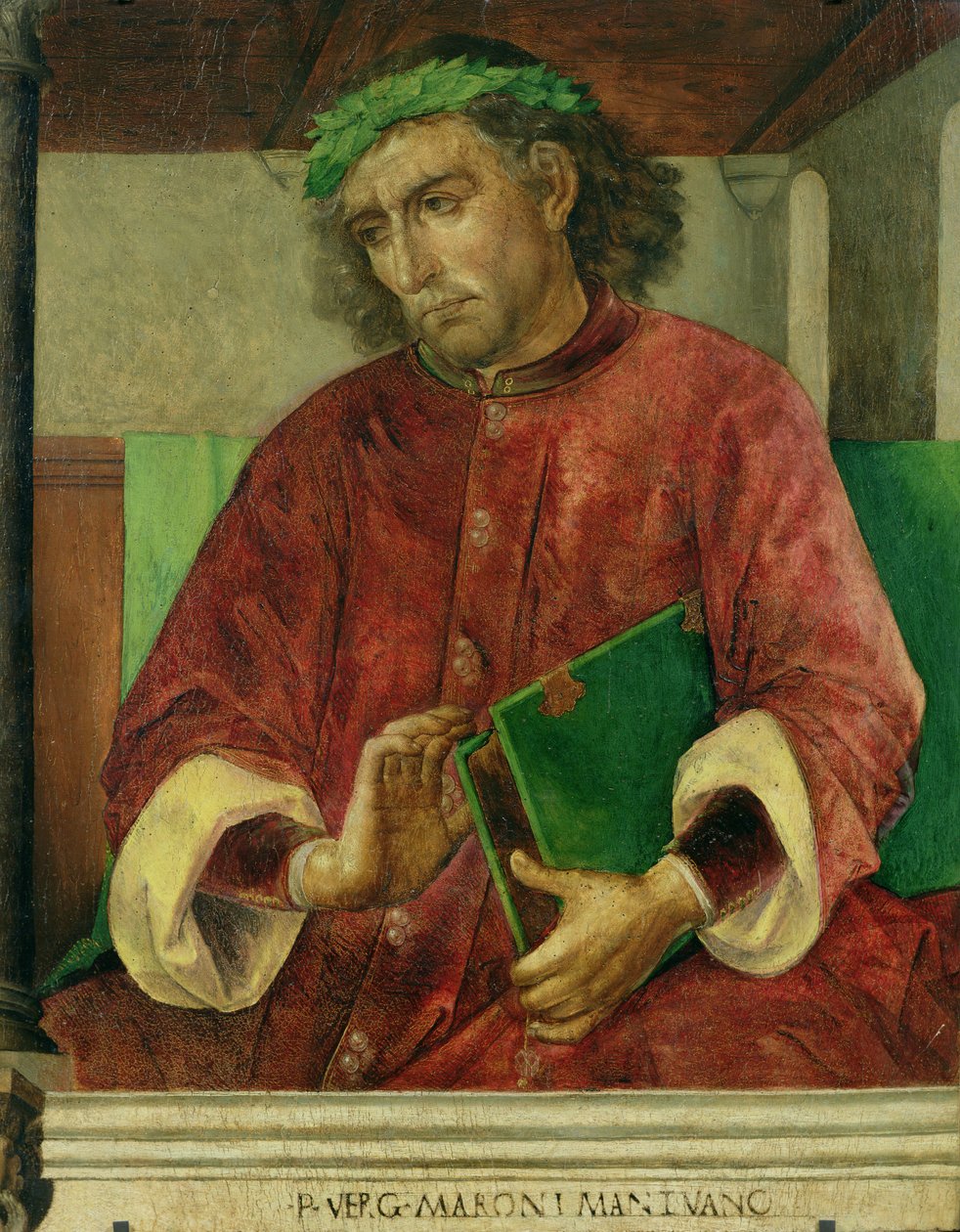 Retrato de Virgílio (70-19 aC), c.1475 de Joos van Gent