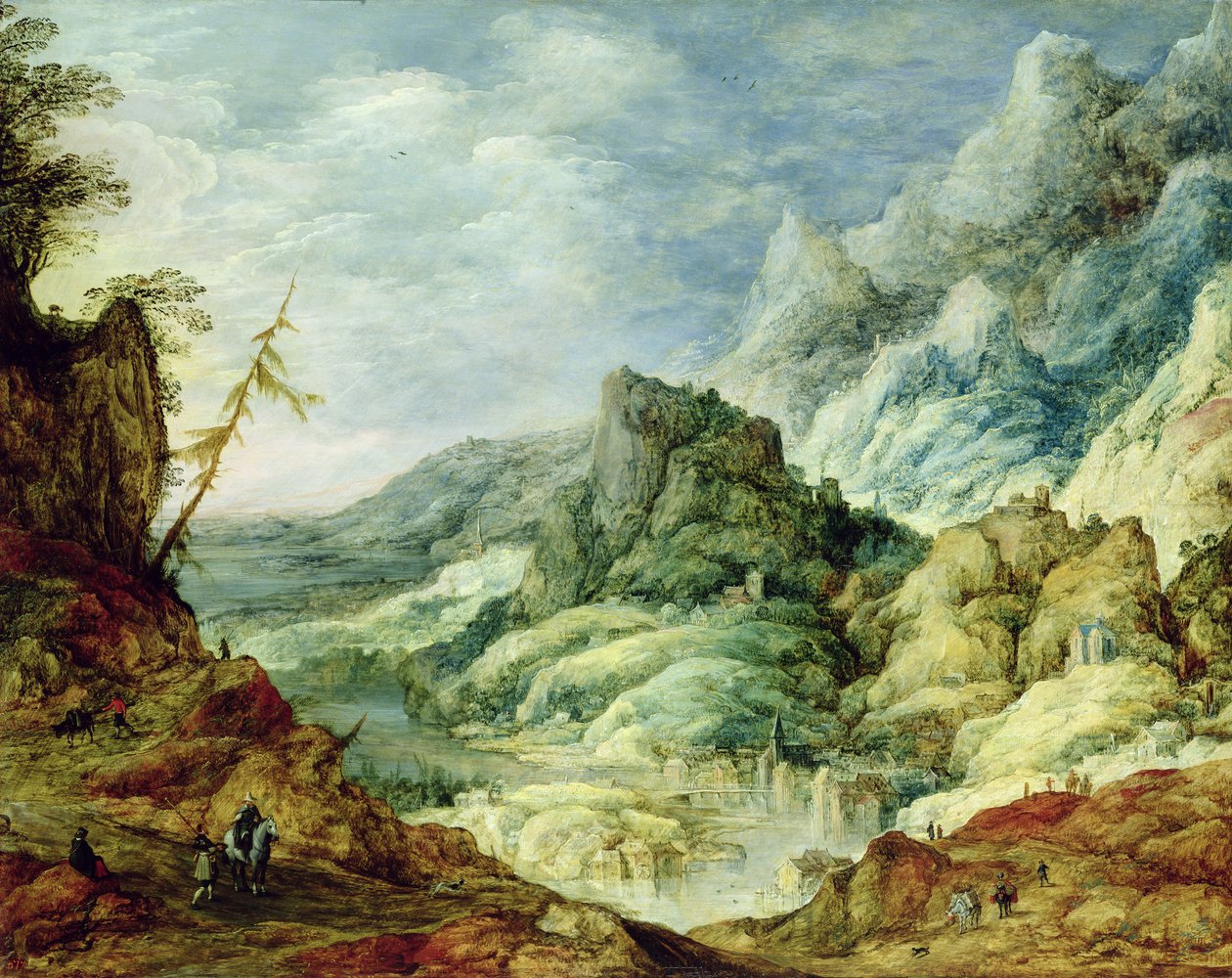 Paisagem alpina, c.1620 de Joos or Josse de Momper