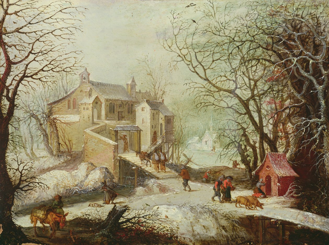 Paisagem de inverno de Joos or Josse de Momper