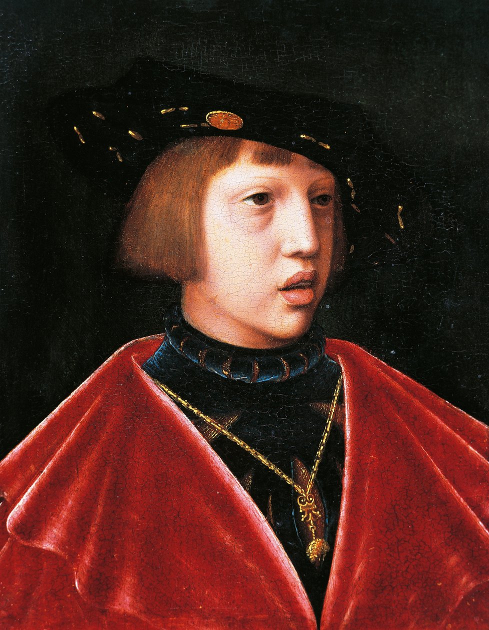Retrato de Carlos V em criança (Gante de Joos van (attr. to) Cleve
