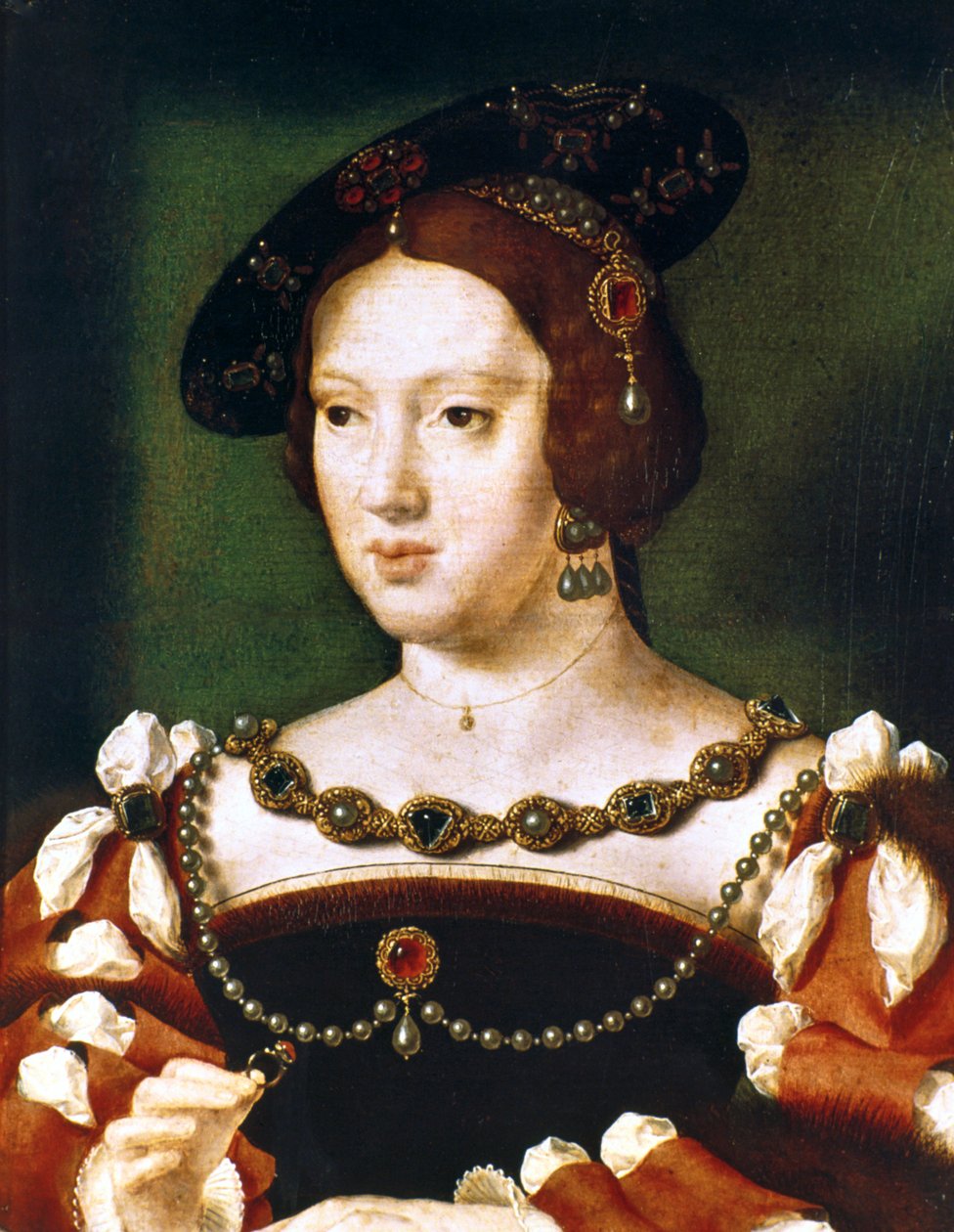 Retrato de Eleanor, rainha da França, c1530-1540 de Joos van Cleve