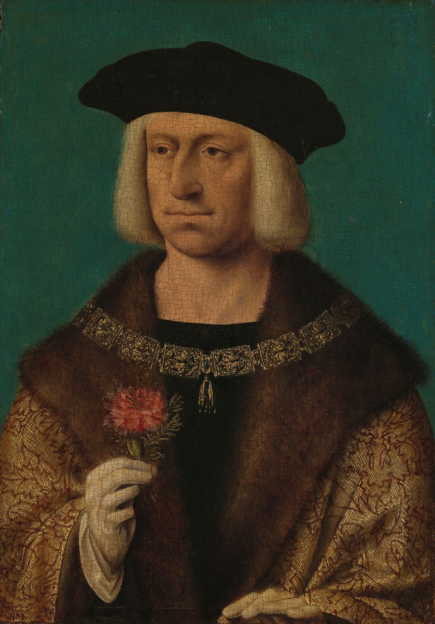 Retrato de Maximiliano I, c.1530 de Joos van Cleve