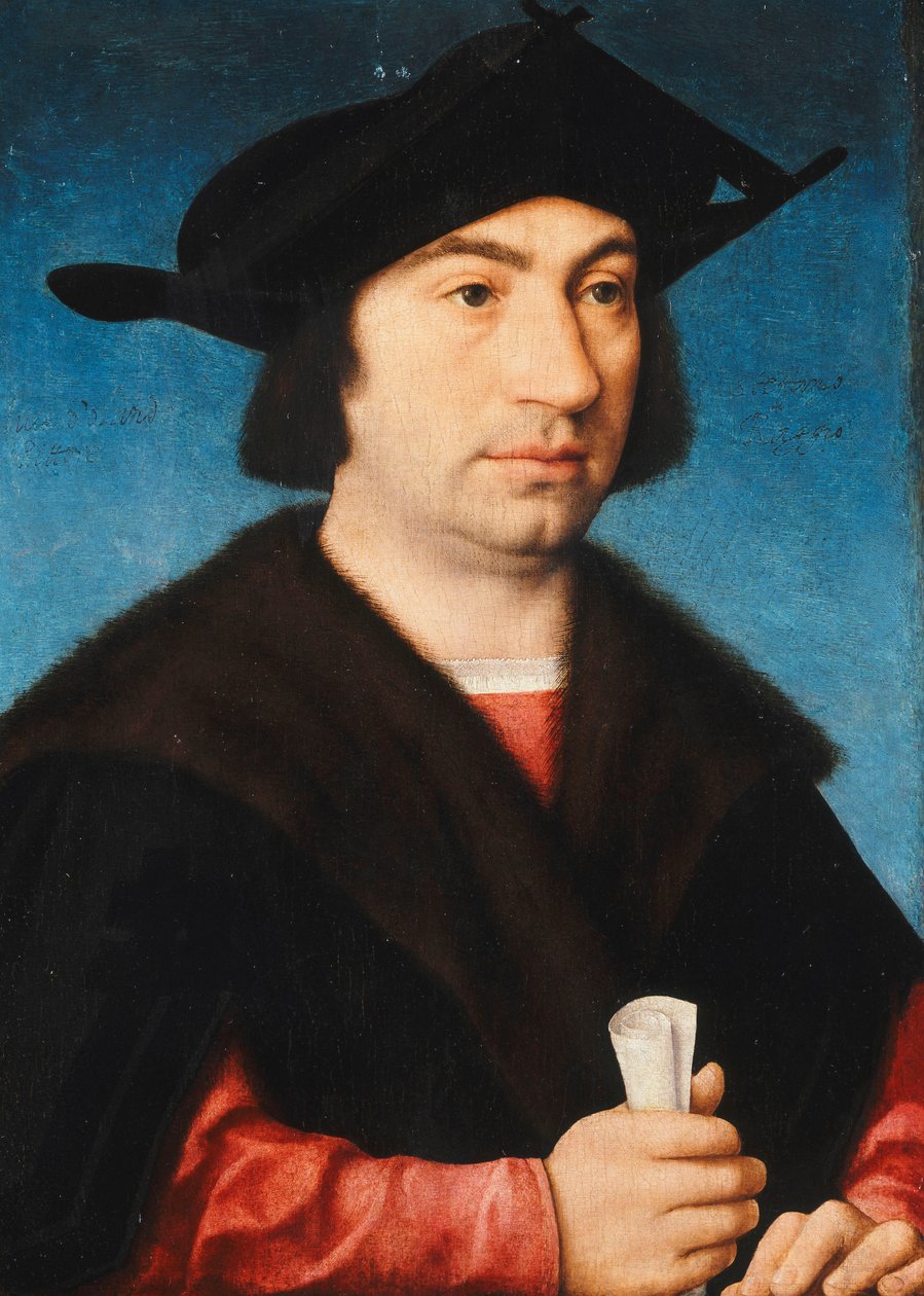 Retrato de Stefano Raggio, meio comprimento, de Joos van Cleve