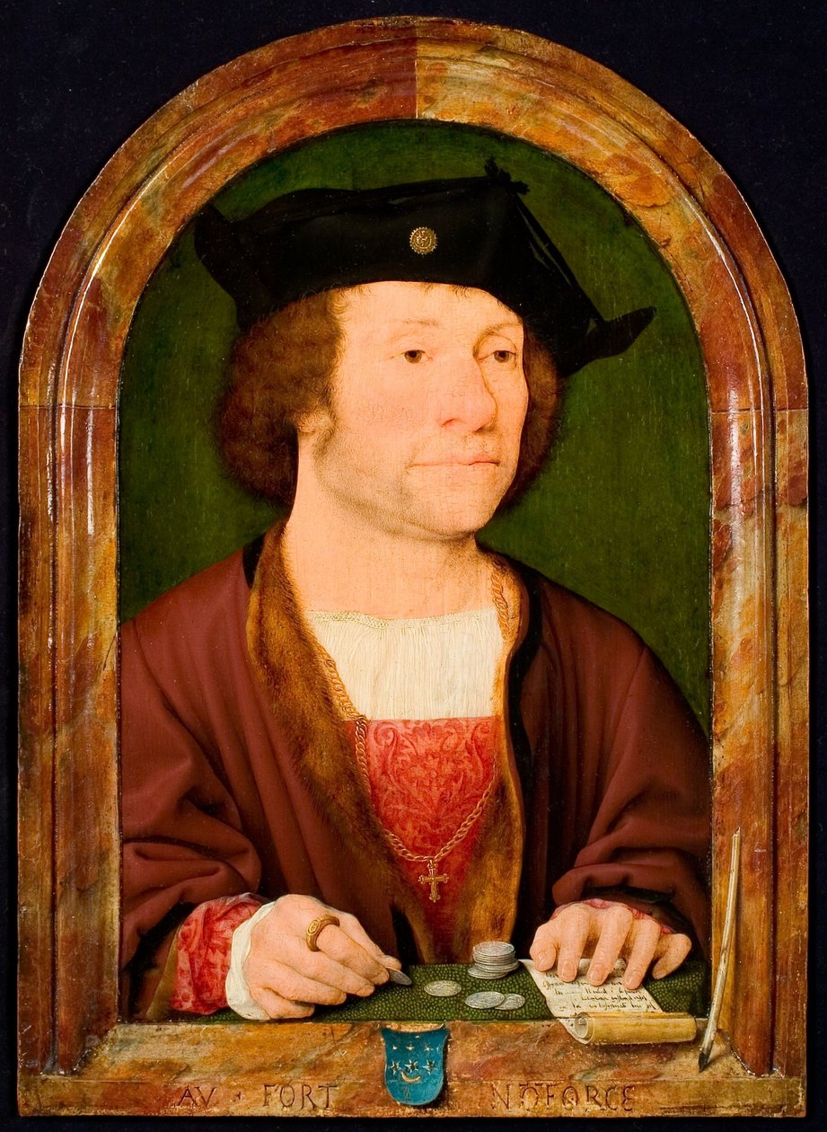Retrato de um homem, chamado Anthonis van Hilten de Joos van Cleve